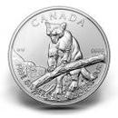 2012 Canadian Silver Cougar 1oz .999 Fine Silver Round