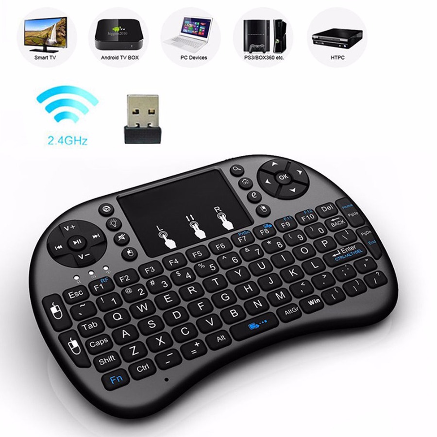 2.4G Wireless Air Keyboard Mouse Qwerty Remote Touchpad