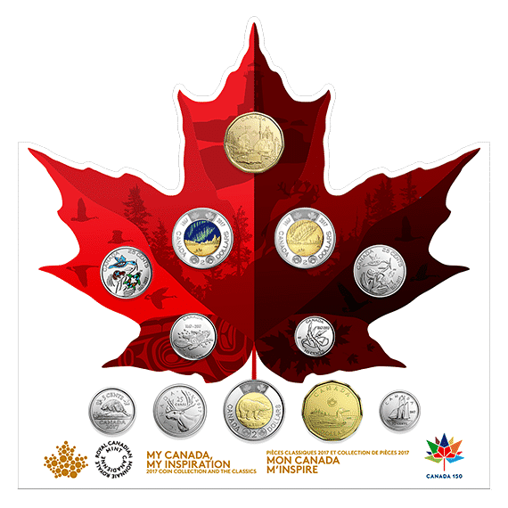 2017 Canada 150 Circulation 12-Coin Collection
