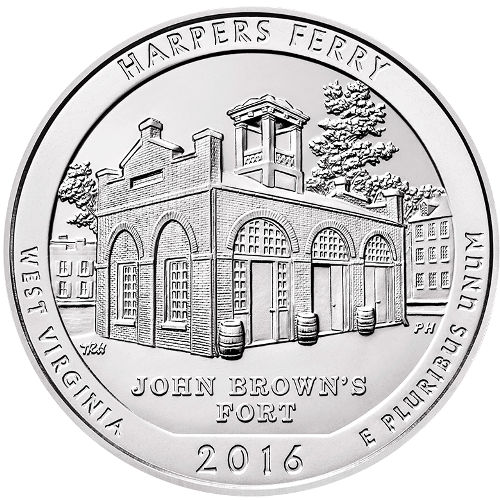 2016 Harpers Ferry National Historical Park 5 oz Silver