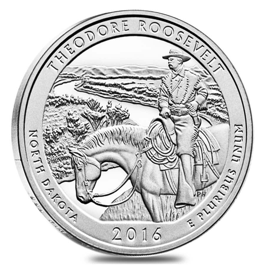 2016 Theodore Roosevelt National Park 5 oz Silver ATB