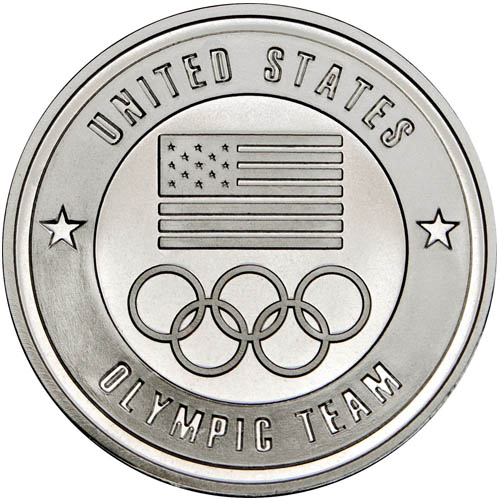 1 oz U.S. Olympic Team Silver Round