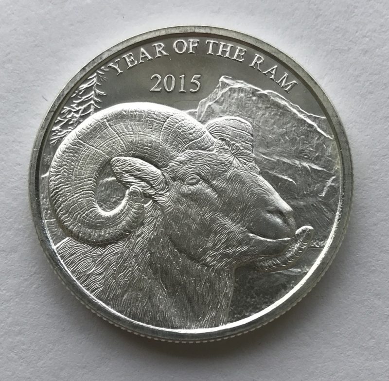 2015 Year of the Ram | 1 oz Silver Round