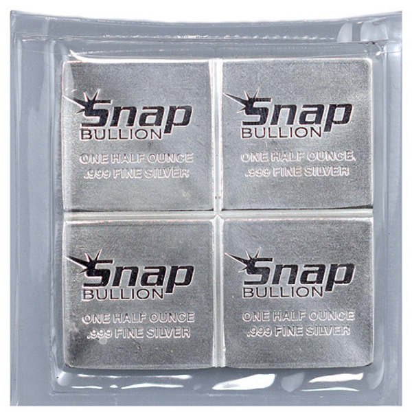 Snap Bullion™ 2 oz Divisible Fractional Silver Bar