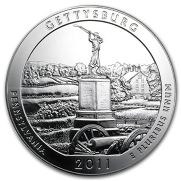 2011 5 oz Silver ATB – Gettysburg National Militar...
