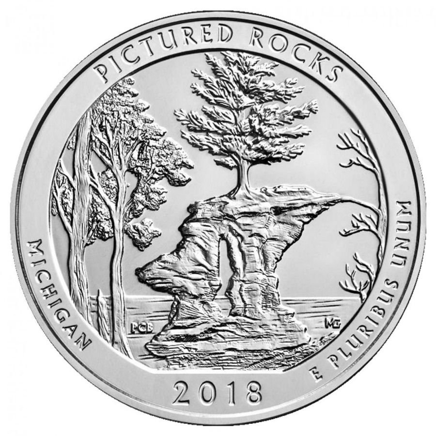 2018 5 oz Silver ATB Pictured Rocks National Lakeshore,