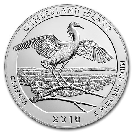 2018 5 oz Silver ATB Cumberland Island National Seashor