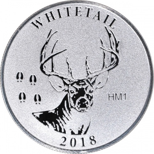 2018 1 oz Whitetail Deer NRA Silver Round