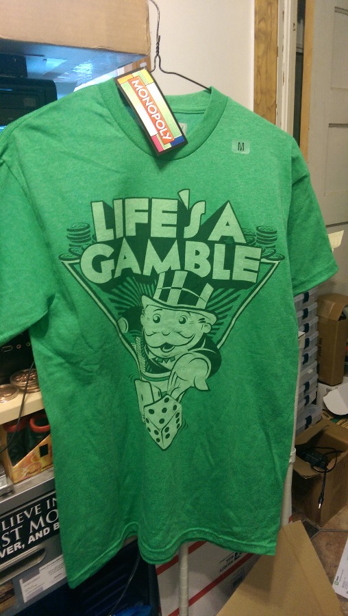 Life's A Gamble Monopoly T Shirt Size Medium