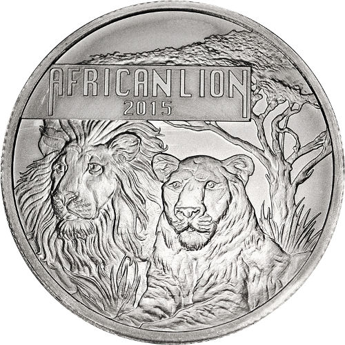 2015 1 oz Burundi Silver African Lion Coin
