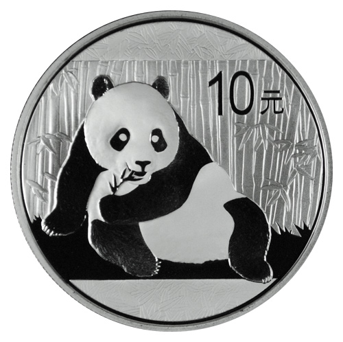 2015 China 1 Oz .999 Silver Panda 10 Yuan Coin