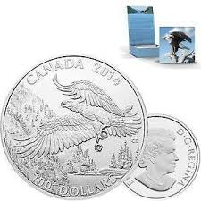 $100 for $100 Fine Silver Coin – Bald Eagle (2014)