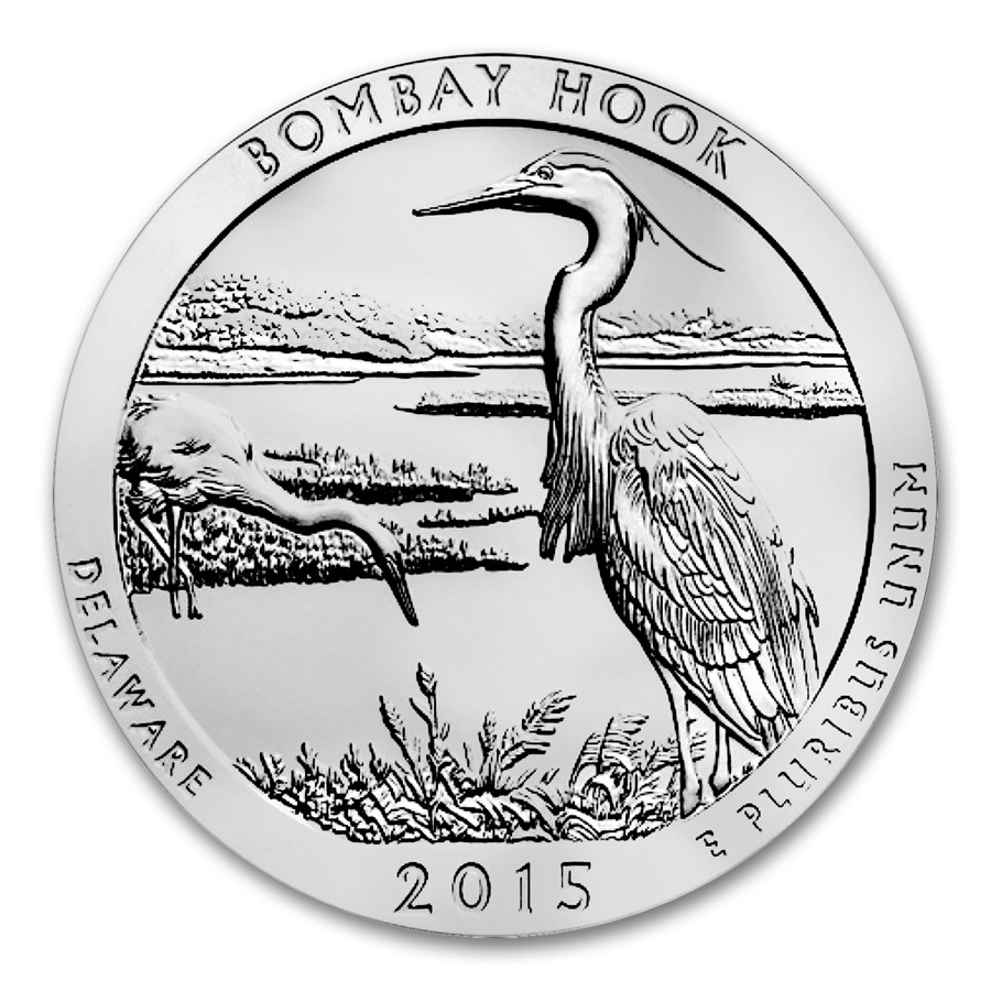 2015 Bombay Hook National Wildlife Refuge 5 oz Silver A