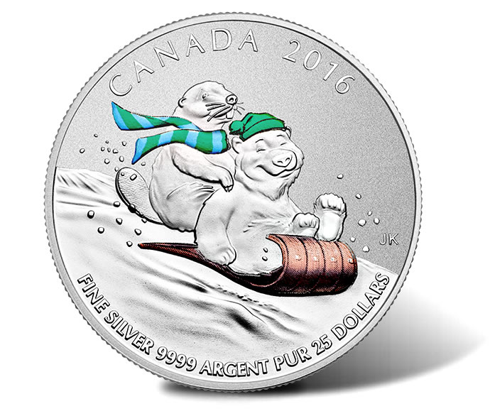 2015 $25 for $25 Fine Silver Coin – Winter Fun