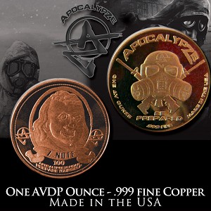 ” Ben Franklin Z-Note ” 1 Ounce Copper Round Bul...
