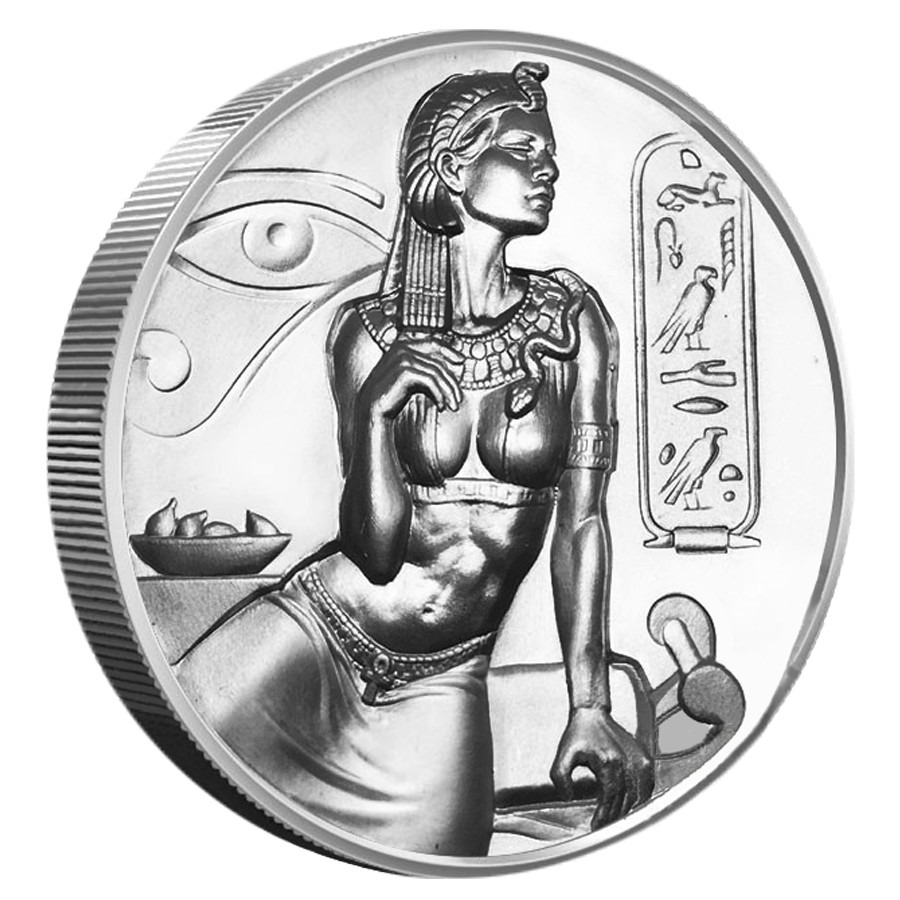 Cleopatra 2 oz Ultra High Relief Silver Round