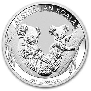 2011 Australian Koala 1oz .999 Silver