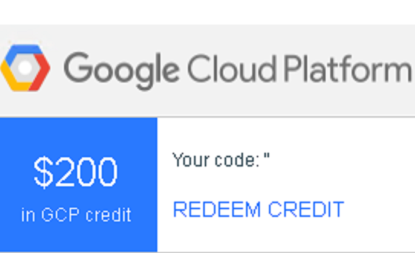 Google Cloud Platform $200 Coupon Code Credit Voucher