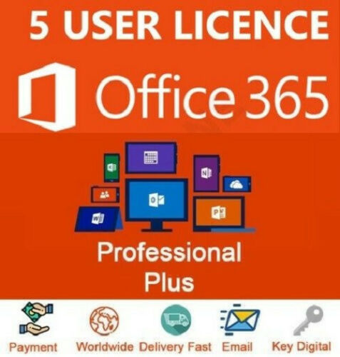 Microsoft Office 365 2016 LIFETIME + 5TB Onedrive Cloud