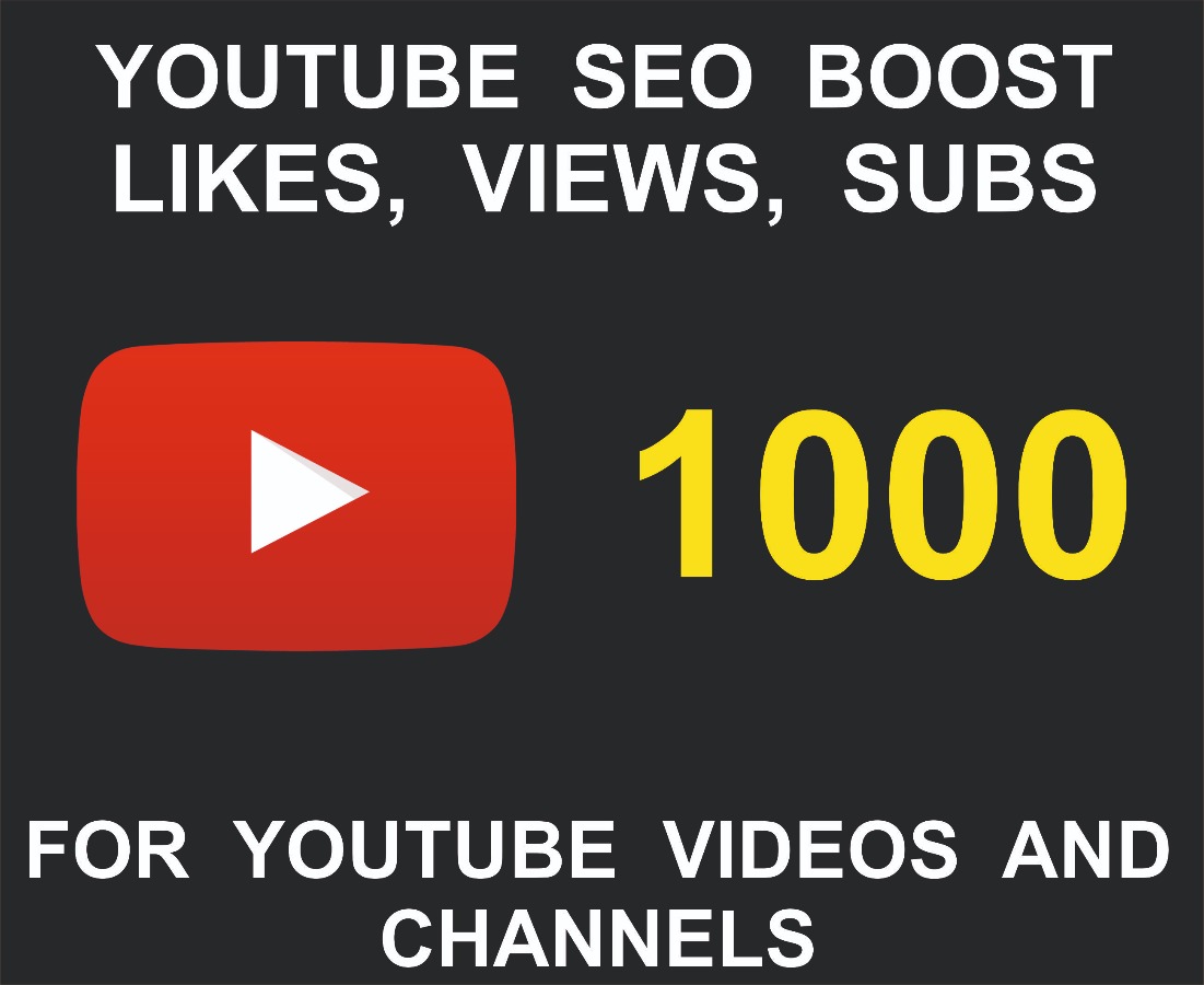 Youtube Likes, Views, subscribers, Choose quantity
