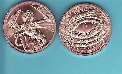 The Welsh 1 oz Copper Round | World of Dragons Series