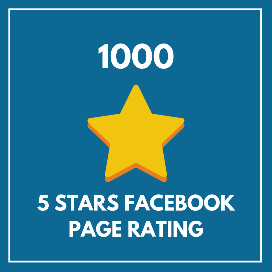 1000 5 Star Facebook Page Rating
