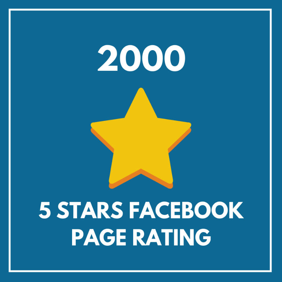 2000 5 Star Facebook Page Rating