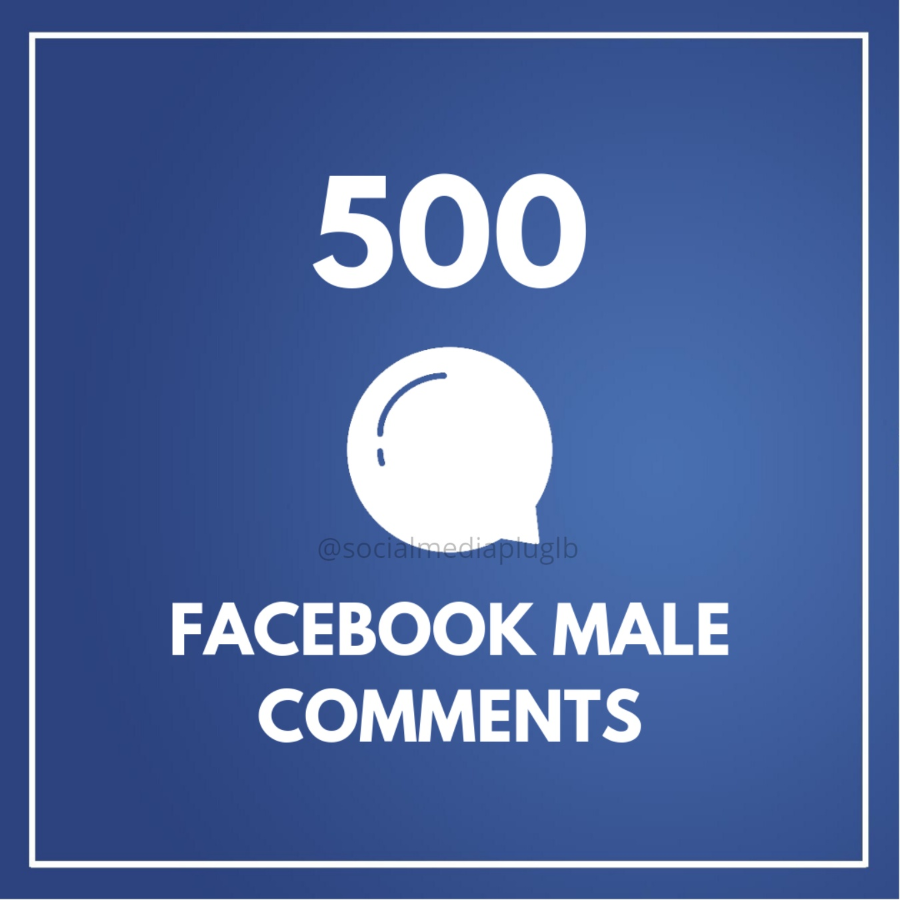 500 Facebook Male Comments (Real)