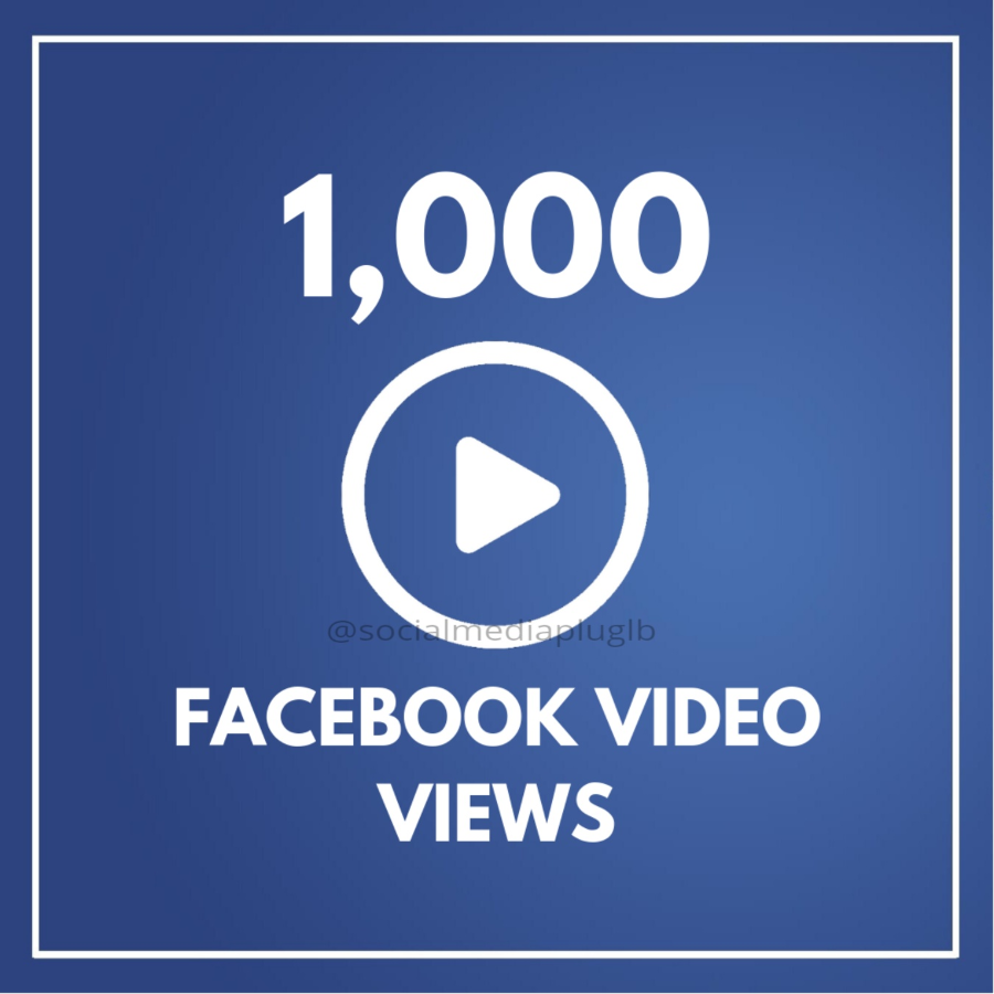 1000 Facebook Video Views (HQ)
