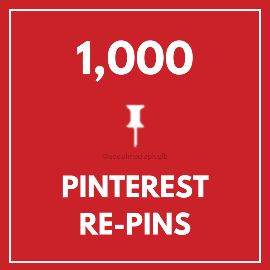 1000 Pinterest Repins (HQ)