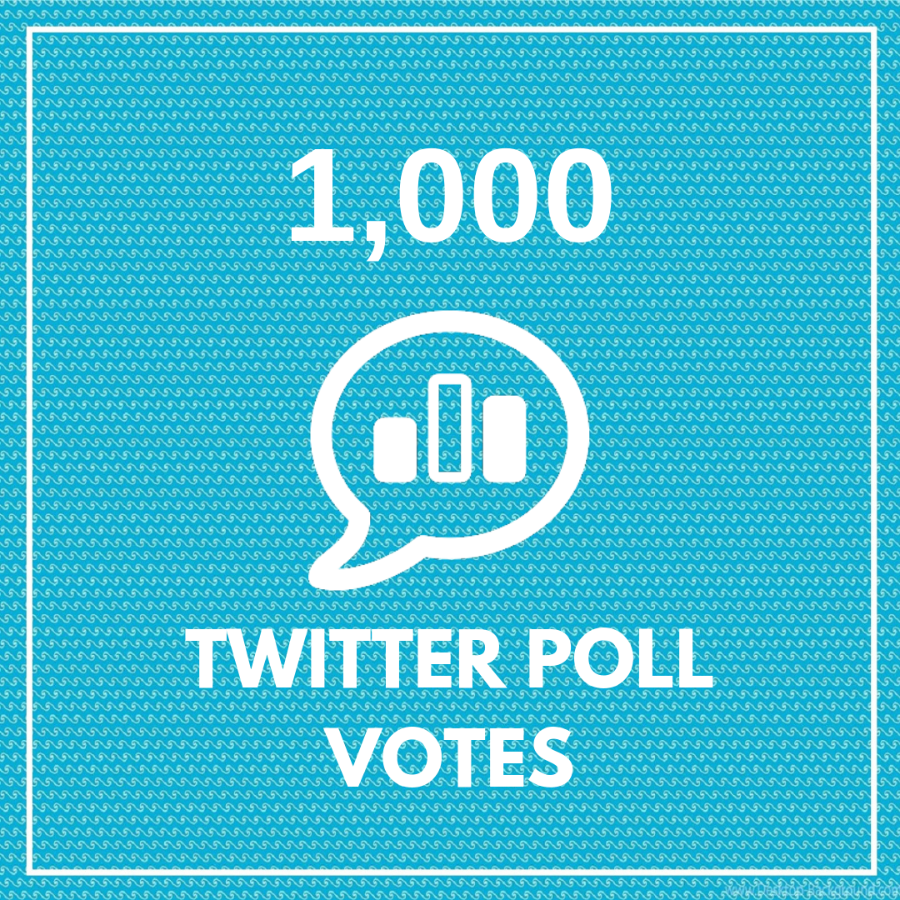 1000 Twitter Poll Votes (HQ)