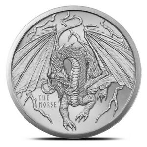 The Norse 1 oz Silver Round | World of Dragons Series