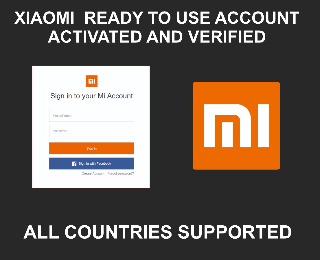 Xiaomi Account Ready To Use + Email Address, Any Region