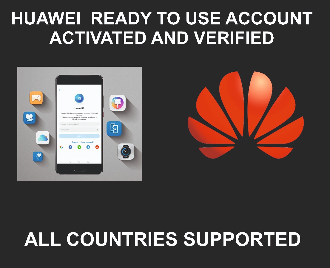 Huawei Account Ready To Use + Email Address, Any Region
