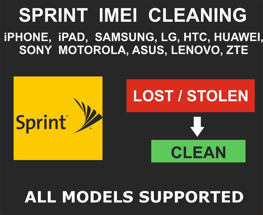 Sprint USA IMEI Cleaning, Unbarring Service, iPhone, Sa