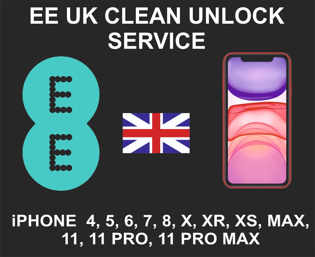 EE UK Network Unlock Service, iPhone New Models Clean