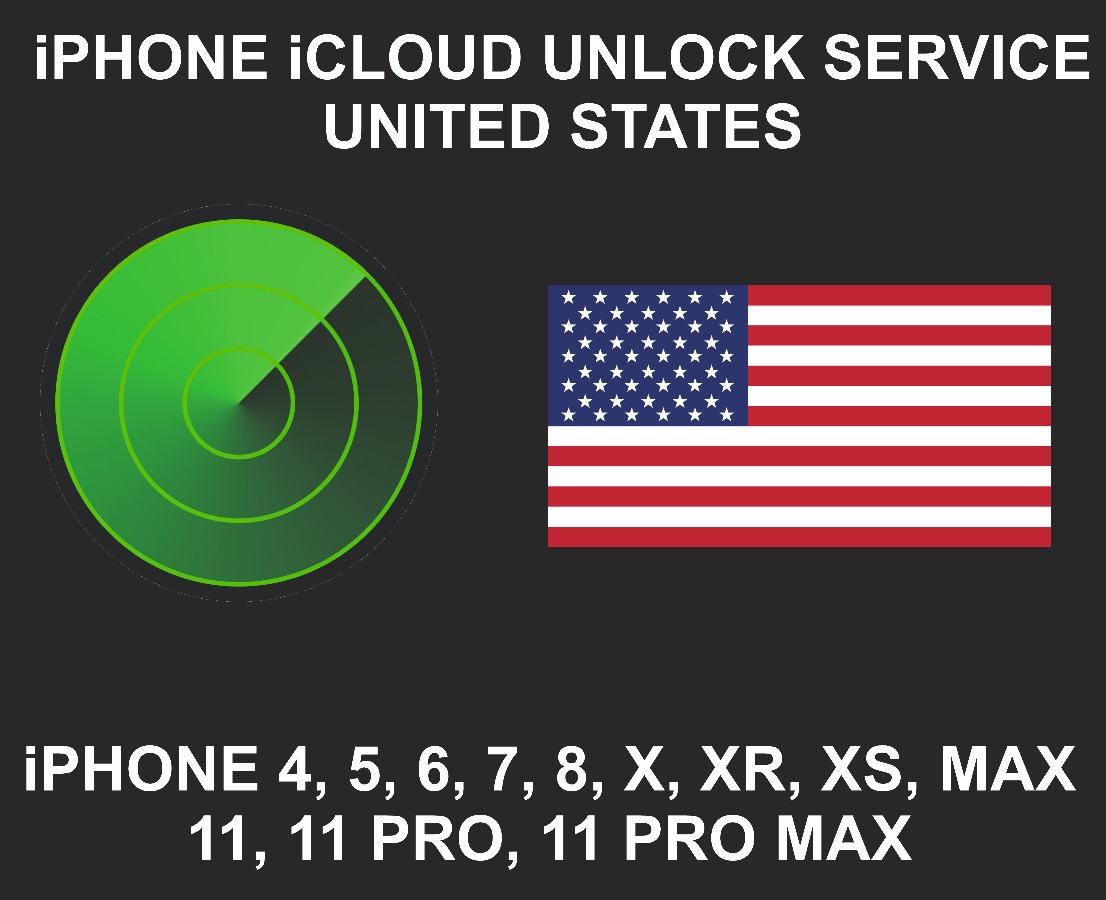 iCloud Unlock Service, All Models, Sold in USA