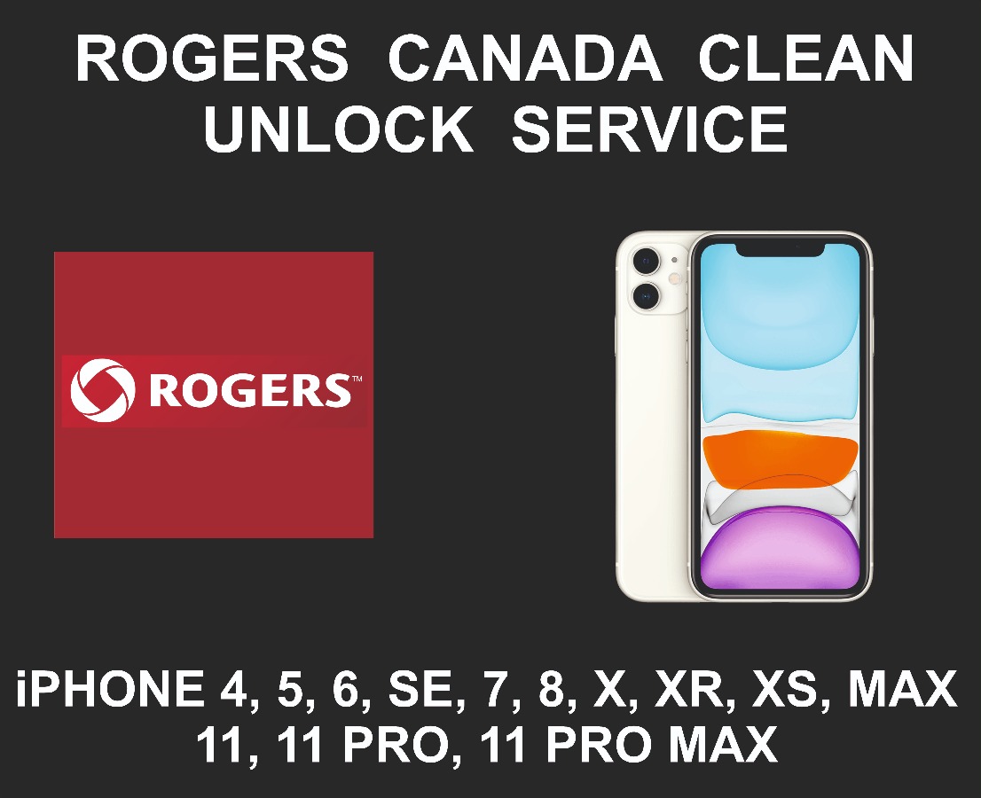 Rogers Canada Clean iPhone Unlock Service, All Models