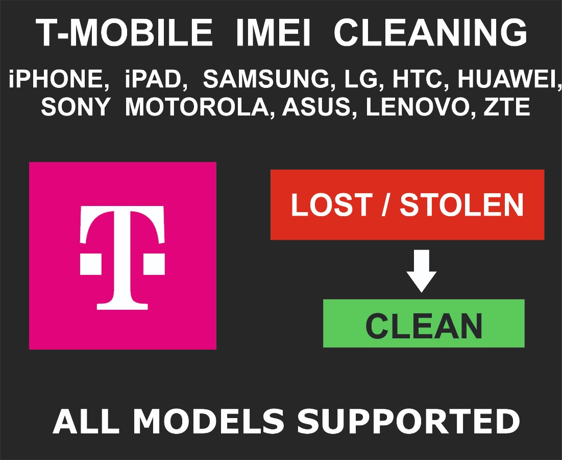 T-Mobile USA IMEI Cleaning, Unbarring Service, iPhone,