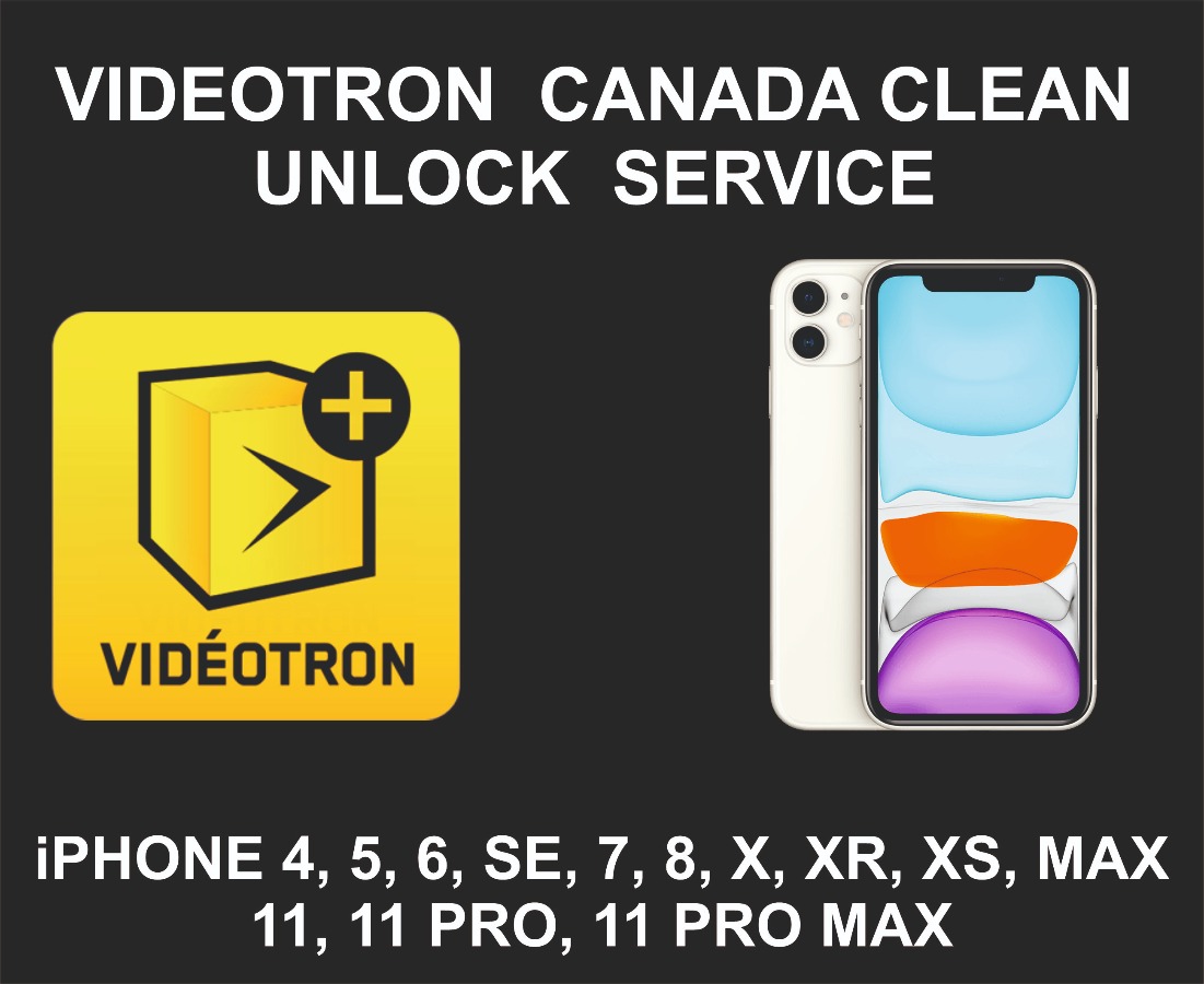 Videotron Canada Clean iPhone Unlock Service, All Model