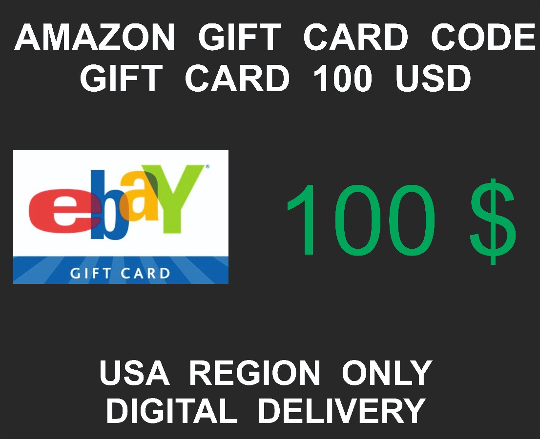 Ebay Gift Card, USA Region, 100 USD value