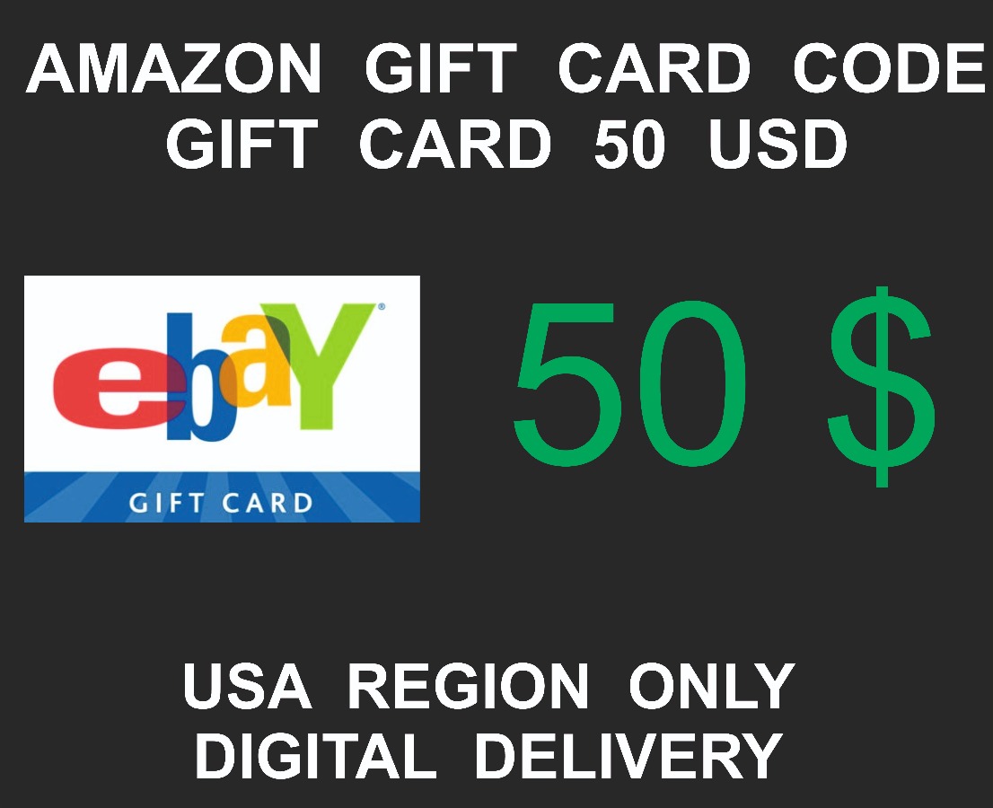 Ebay Gift Card, USA Region, 50 USD value