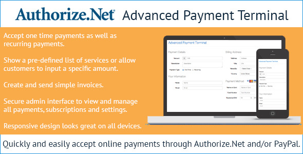 Authorize.Net Advanced Payment Terminal