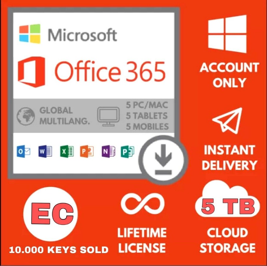 Office 365 Pro Plus Account Office 2019 5device