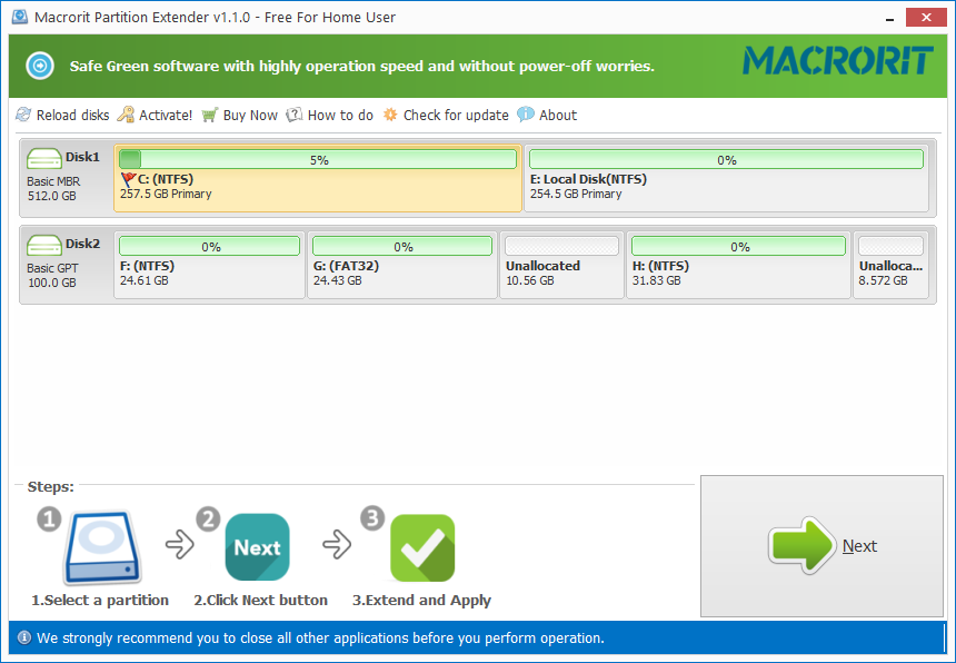 Macrorit Partition Extender Server LifeTime License 3PC