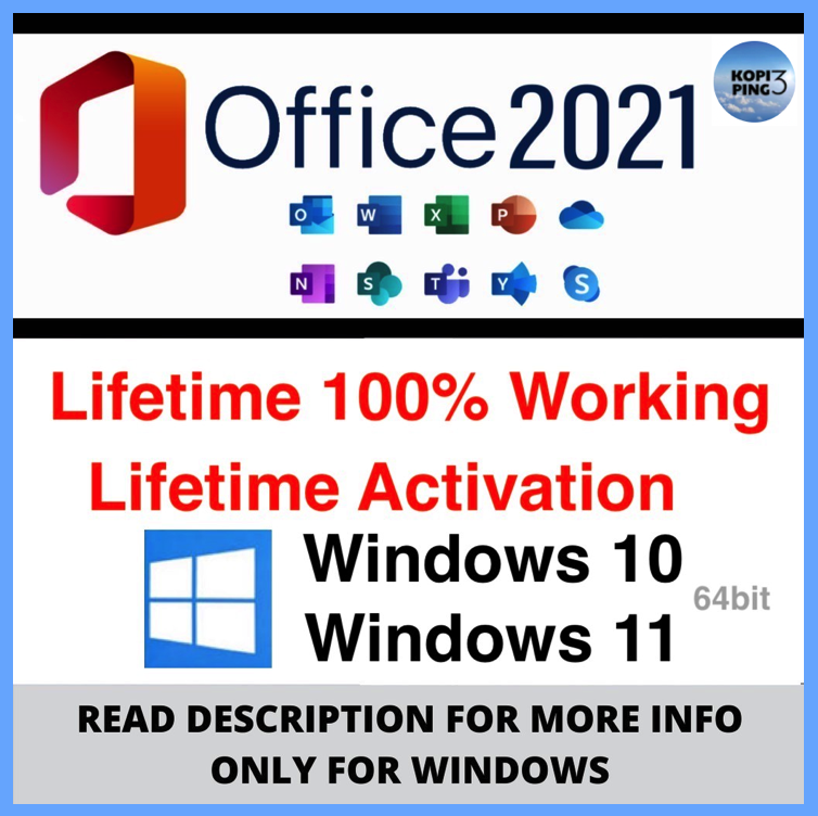 Microsoft Office 2021 Professional Plus For Win 10 &...