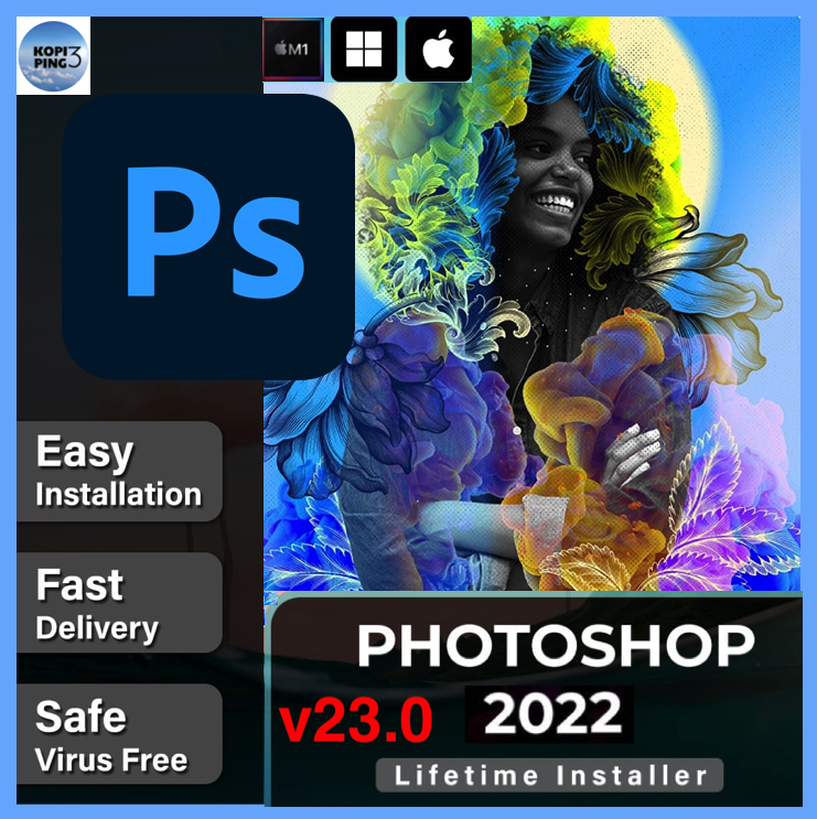 Adobe Photoshop 2022 23.5 Full-macOS/M1/M2/Win10/11