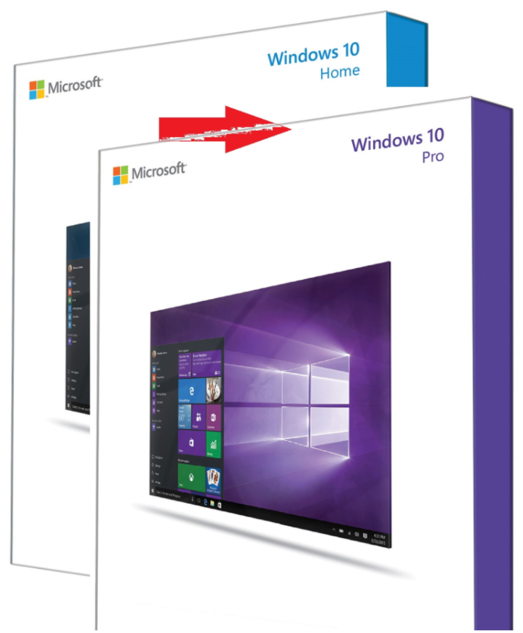 Windows 10 Pro Professional - Home upgrade to Pro