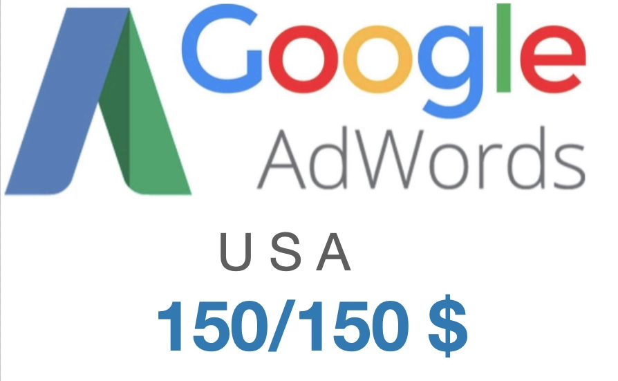 Coupon, promo code Google Ads (Adwords) 150/150 $ USA
