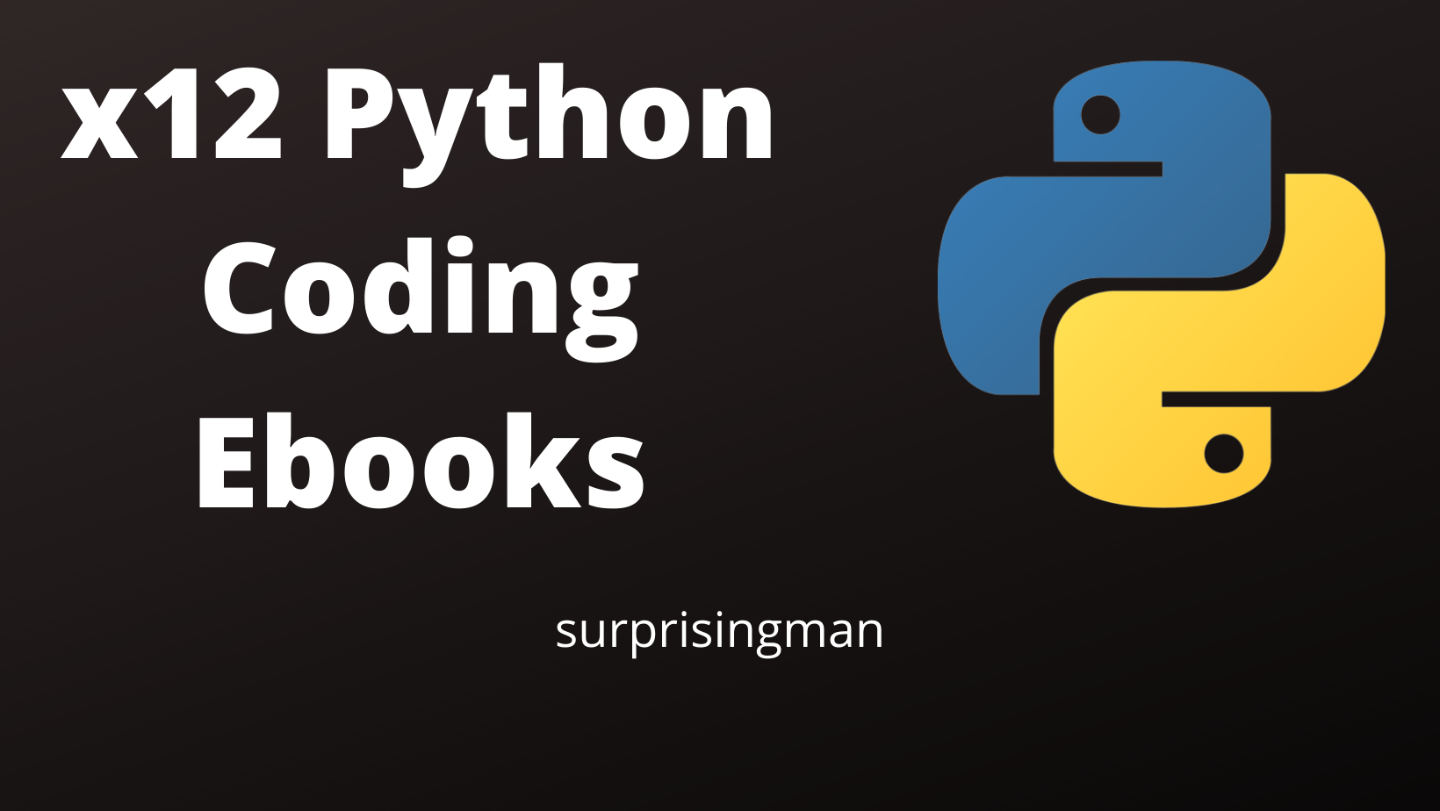 x12 Python Coding Ebooks